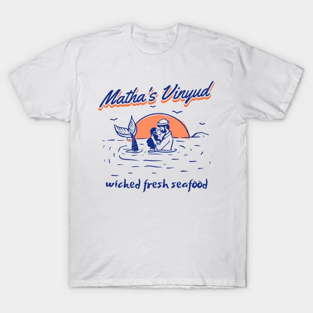 Matha's Vinyud, wicked fresh Seafood T-Shirt by Blended Designs